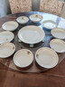 八海鳥(niǎo)餐桌轉盤(pán)家用旋轉圓桌加厚鋼化玻璃桌子大底座桌面旋轉輔助輪88cm 曬單實(shí)拍圖