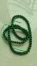散珠油青吊墜掛繩佩米珠鏈項鏈繩高檔掛件繩可調節吊墜繩 新疆菠菜綠108顆 曬單實(shí)拍圖