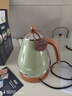 德龍（Delonghi）電熱水壺1.7L大容量燒水壺家用復古系列 防干燒自動(dòng)斷電 304不銹鋼 KBOV2001.GR 橄欖綠 現貨 曬單實(shí)拍圖