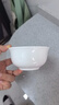 瓷秀源純白唐山骨瓷碗家用套裝微波爐米飯碗面碗粥碗防燙吃飯餐具陶瓷碗 4.5英寸金鐘碗6個(gè) 曬單實(shí)拍圖
