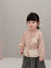 班喜迪女童外套春裝2026新款兒童衣服春秋裝洋氣公主上衣寶寶小童裝衣服 粉色 90 曬單實(shí)拍圖