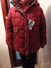 可脫卸帽子中老年媽媽羽絨棉服女2025新款中長(cháng)棉衣加厚冬氣質(zhì)外套 酒紅色-可脫卸帽 5XL 建議150-160斤 曬單實(shí)拍圖