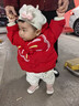 巴拉巴拉童裝兒童羽絨服女童2025新款紅色拜年服寶寶女寶保暖春裝國風(fēng)外套 曬單實(shí)拍圖