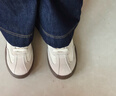 熱風(fēng)（Hotwind）銀色德訓鞋女款2026年春季新款百搭平底休閑鞋輕便軟底女鞋子 曬單實(shí)拍圖