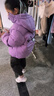 波司登（BOSIDENG）25款羽絨服女童90絨5A抗菌絨庫洛米新年紅羽絨服新年紅本命年 甜酷蘇紫|6403【酷洛米聯(lián)名】 150 /72 約140-150cm 36kg 曬單實(shí)拍圖