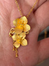 周生生足金繡球花黃金吊墜生生有囍三金飾品86594P計價(jià)6.55克 曬單實(shí)拍圖