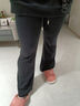 班尼路（Baleno）高腰喇叭褲女2026春秋季松緊腰微喇休閑長(cháng)褲時(shí)尚黑色馬蹄褲 曬單實(shí)拍圖