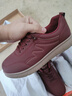 足力健老人鞋春季女鞋軟底板鞋旅游鞋休閑鞋子平底鞋女 6228K酒紅37 曬單實(shí)拍圖