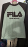 FILA FUSION斐樂(lè )潮牌情侶款針織長(cháng)袖衫冬季純棉插肩袖長(cháng)T 曬單實(shí)拍圖