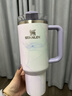STANLEY保溫杯水杯吸管杯大容量不銹鋼保冷杯情人節禮物1.18L霞光水彩 曬單實(shí)拍圖