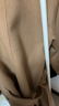 紅袖100%綿羊毛呢外套冬季新款女裝翻領(lǐng)高級質(zhì)感顯瘦氣質(zhì)雙面呢大衣 駝色013 M 曬單實(shí)拍圖