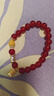 周百福 天然紅瑪瑙手串女馬上有錢(qián)本命年手鏈生日禮物送女友 曬單實(shí)拍圖