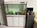 閩江（minjiang）大型魚(yú)缸客廳家用落地底過(guò)濾水族箱生態(tài)免換水辦公室風(fēng)水龍魚(yú)缸 白色 120長(cháng)50寬155高【窄邊款】+688過(guò)濾套餐 曬單實(shí)拍圖