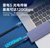 優(yōu)籟特（ULT-unite）雷電5數據線(xiàn)120Gbps全功能type-c視頻線(xiàn)16K高清PD240W快充蘋(píng)果17筆記本顯卡擴展塢USB-C一線(xiàn)通1.2m 曬單實(shí)拍圖