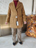RGPX秋冬高端純毛羊大衣女士雙面羊絨小個(gè)子中長(cháng)款羊毛呢大衣加厚外套 金駝色（羊毛） S 80-105斤 曬單實(shí)拍圖