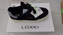 LOXKI（洛克斯基）小圓鞋Lite板鞋子男春季新品潮流百搭休閑鞋明星同款 米白黑 42 曬單實(shí)拍圖