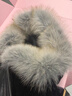 付智恩 戀愛(ài)循環(huán) 南非進(jìn)口連帽狐貍毛毛領(lǐng)美利奴皮毛一體皮草外套 黑色 L 曬單實(shí)拍圖