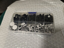 diy平底眼睛手工制作兒童玩具娃娃鉤織玩偶編織動(dòng)物鼻子玩偶三角眼珠配件 【黑豆+黑白眼】混盒800顆（送膠水） 曬單實(shí)拍圖