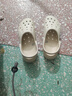 卡駱馳（CROCS）貝雅云彩女士洞洞鞋休閑鞋|208186 冬日白-11S   37 /38(240mm) 曬單實(shí)拍圖