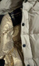 高梵黑金鵝絨服機能5.0四格2025新款短款泡芙加厚女士羽絨服 鎏金1號S 曬單實(shí)拍圖