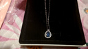 范琦（Fanci）藍眼淚項鏈水滴簡(jiǎn)約銀鎖骨鏈女神節三八婦女節生日禮物送女生媽媽 曬單實(shí)拍圖