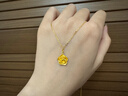 周六福  黃金項鏈女款足金玫瑰物語(yǔ)鏈墜 計價(jià) 4.78g 曬單實(shí)拍圖