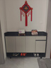 普派鞋柜家用門(mén)口鞋架現代簡(jiǎn)約客廳入戶(hù)玄關(guān)柜大容量鞋柜收納柜 深灰色140*32*100cm 曬單實(shí)拍圖