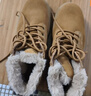 駱駝（CAMEL）加絨保暖增高厚底休閑戶(hù)外高幫雪地靴男士 G14W136663 土黃 42  曬單實(shí)拍圖
