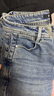 ONLY 2026春季松弛風(fēng)皮牌裝飾水洗高腰直筒牛仔褲女|126132091 曬單實(shí)拍圖
