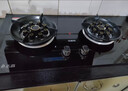 志高（CHIGO） 燃氣灶雙灶  液化氣灶天然氣灶 嵌入式臺式爐具 嵌入式灶具猛火灶臺嵌煤氣灶具 鴛鴦猛火九腔灶+防風(fēng)聚能爐架+鋼化玻璃面板 天然氣 曬單實(shí)拍圖