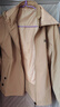 短外套女春秋新款可拆卸帽長(cháng)袖時(shí)尚印花休閑遮肉顯瘦外套女 卡其色 M 80-105 曬單實(shí)拍圖