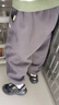 嘟嘟家寶寶褲子寬松春季兒童慢跑褲男童長(cháng)褲女童休閑褲春款童裝 灰色120 曬單實(shí)拍圖