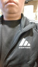 阿迪達斯（adidas）外套男女春季跑步運動(dòng)立領(lǐng)拉鏈夾克外套運動(dòng)服 黑/白 2XL 曬單實(shí)拍圖