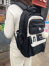 anyshine初中生書(shū)包女高顏值大容量背包新款學(xué)院風(fēng)初高中生減負輕便雙肩包 曬單實(shí)拍圖