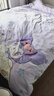 Lady Laura富安娜出品加厚牛奶絨四件套冬季兒童床品珊瑚絨被套加絨三件套 星空女孩-風(fēng)鈴紫【高克重牛奶絨 加厚保暖】 床單款 1.8m床【四件套】適合200x230被子 曬單實(shí)拍圖