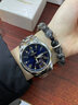 柏達茄（POEDAGAR）瑞士名牌男士手表雙日歷商務(wù)高檔防水夜光潮流韓版手表男士石英表 615間金殼藍面鋼帶 41mm 曬單實(shí)拍圖