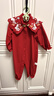 JELLYBABY連體衣嬰兒衣服新品連體衣新生兒紅色哈衣百天服春季女寶衣服 大紅 90cm 曬單實(shí)拍圖