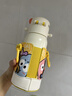 皇寵兒童保溫杯小學(xué)生直飲大容量水杯吸管杯外出水壺二合一550ml+杯套 曬單實(shí)拍圖