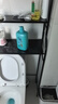 聚驪匯衛生間馬桶置物架上方落地式多功能大容量放洗衣機上方空隙收納架 雅典黑-三層大號 曬單實(shí)拍圖