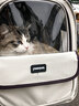 喵先生貓包外出大號寵物包太空艙貓咪背包便攜包貓狗雙肩包貓包車(chē)載箱包 卡其棕 曬單實(shí)拍圖