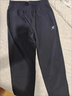 特步梭織長(cháng)褲男士夏季吸濕速干酷干科技冰絲透氣運動(dòng)褲子休閑直筒褲 正黑色0166-速干直筒 L (175) 曬單實(shí)拍圖