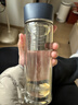 THERMOS膳魔師水紋行者款400ml便攜雙層玻璃杯TCGB-400 BL 曬單實(shí)拍圖
