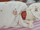 十月結晶嬰兒防驚跳睡袋投降式寶寶襁褓巾包單連體睡衣四季通用 密熊城堡M 曬單實(shí)拍圖