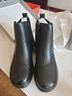 紅蜻蜓媽媽棉鞋加厚加絨保暖皮鞋中老年鞋短靴WJC456281R黑色40 曬單實(shí)拍圖