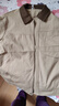 凡客誠品（VANCL）夾克男士春秋季新款寬松休閑外套男復古翻領(lǐng)撞色衣服 卡其 XL 曬單實(shí)拍圖