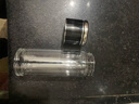 金灶旺玻璃杯雙層玻璃便攜帶蓋帶茶倉茶水分離水杯子 睿智黑 310ml 曬單實(shí)拍圖