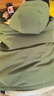 鴨鴨（YAYA）【王一博同款】戶(hù)外登山羽絨服男士2024冬季新款短款加厚外套YX 軍綠色 XL /180 曬單實(shí)拍圖