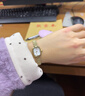 飛亞達（FIYTA）傾城系列“小金表”貝母盤(pán)珠鏈復古女表 情人節生日送女友禮物 曬單實(shí)拍圖