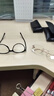 GOGOSOON素顏金絲無(wú)框眼鏡近視女度數可配高級感無(wú)邊框純欲防藍光銀色鏡框 曬單實(shí)拍圖