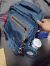 迪帥減負護脊書(shū)包初中生中學(xué)生高中生小學(xué)生男超大容量女雙肩背包男款 牛仔藍（送閃電熊+零錢(qián)包+防水手表） 中號（適合4-6年級/初中生） 曬單實(shí)拍圖
